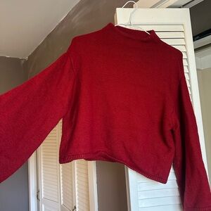 Anne Klein Red Turtleneck Sweater